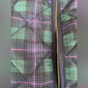 J Crew Plaid Puffer Vest